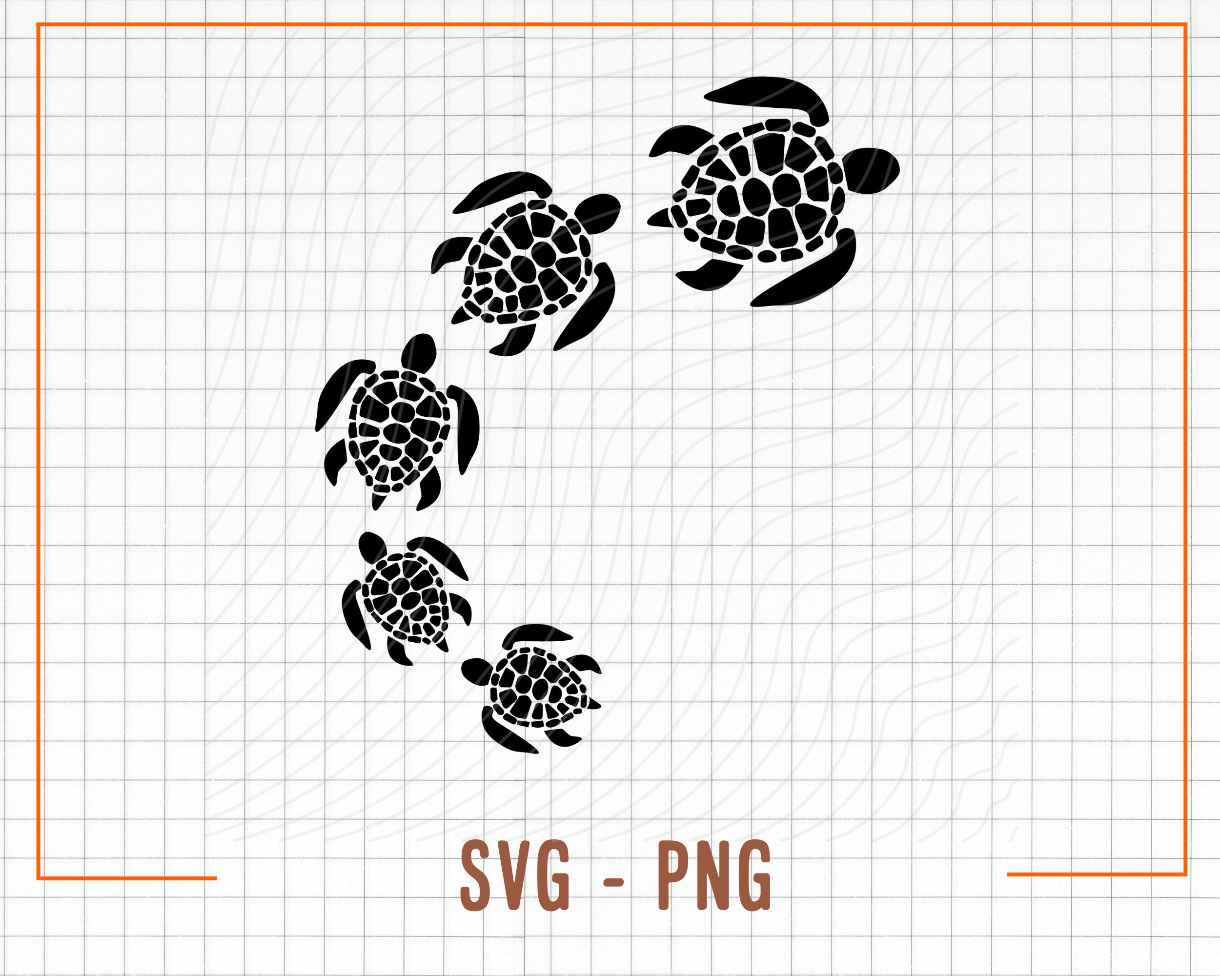Sea Turtle Svg, Svg for Cricut, Summer Beach Svg, Ocean Hawaii SVG for Shirts, Sublimation Png Clipart, Sticker, Instant Digital Download