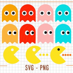 Video Game SVG PNG, Video Game Svg Cut Files, Gamer Svg, Video Game Clipart, Ghost Svg, Game Over Svg,