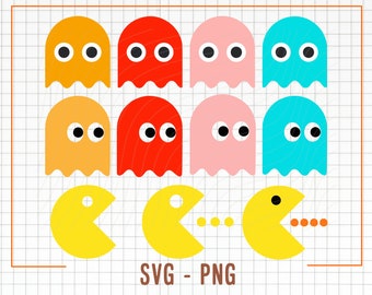 Video Game SVG PNG, Video Game Svg Cut Files, Gamer Svg, Video Game Clipart, Ghost Svg, Game Over Svg,