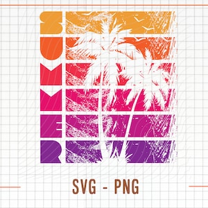 Summer Svg Png, Palm Trees and Sunset Png, Summer Beach Png, Design Download, Summer T Shirt Design, Print or Sublimation, Digital Download