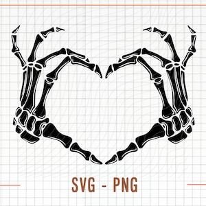 Skelet hart hand teken Svg, skelet handen Svg, skelet Svg gesneden bestand, skelet liefde Svg, Halloween gesneden bestand, skelet hand hart teken Svg