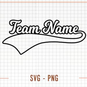 Custom Softball Team Name Svg, Png, Personalized Softball Team Name Svg, Custom Baseball Team Name Svg, Baseball Team Svg, Softball Team Svg