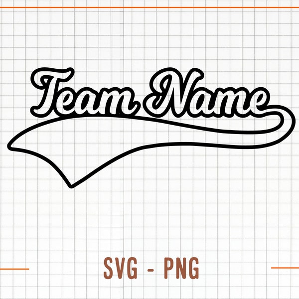 Custom Softball Team Name Svg, Png, Personalized Softball Team Name Svg, Custom Baseball Team Name Svg, Baseball Team Svg, Softball Team Svg