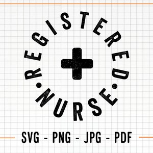Infermiere registrato SVG, RN Svg, Infermiere Svg per magliette, Infermiere maschio Svg, File di taglio Cricut, Silhouette infermiere, File digitale infermiere, Infermiere Svg