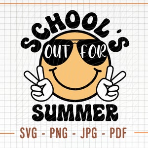 School&#39;s Out For Summer Svg & Png, Teacher Svg, Teacher Summer Svg, Vacation Svg, Last Day of School Svg, Hello Summer Svg, Summer Break Svg