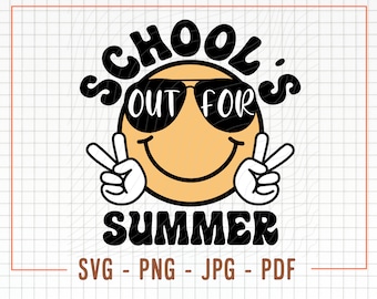 La scuola è finita per l'estate Svg e Png, Insegnante Svg, Insegnante Estate Svg, Vacanza Svg, Ultimo giorno di scuola Svg, Ciao estate Svg, Vacanze estive Svg