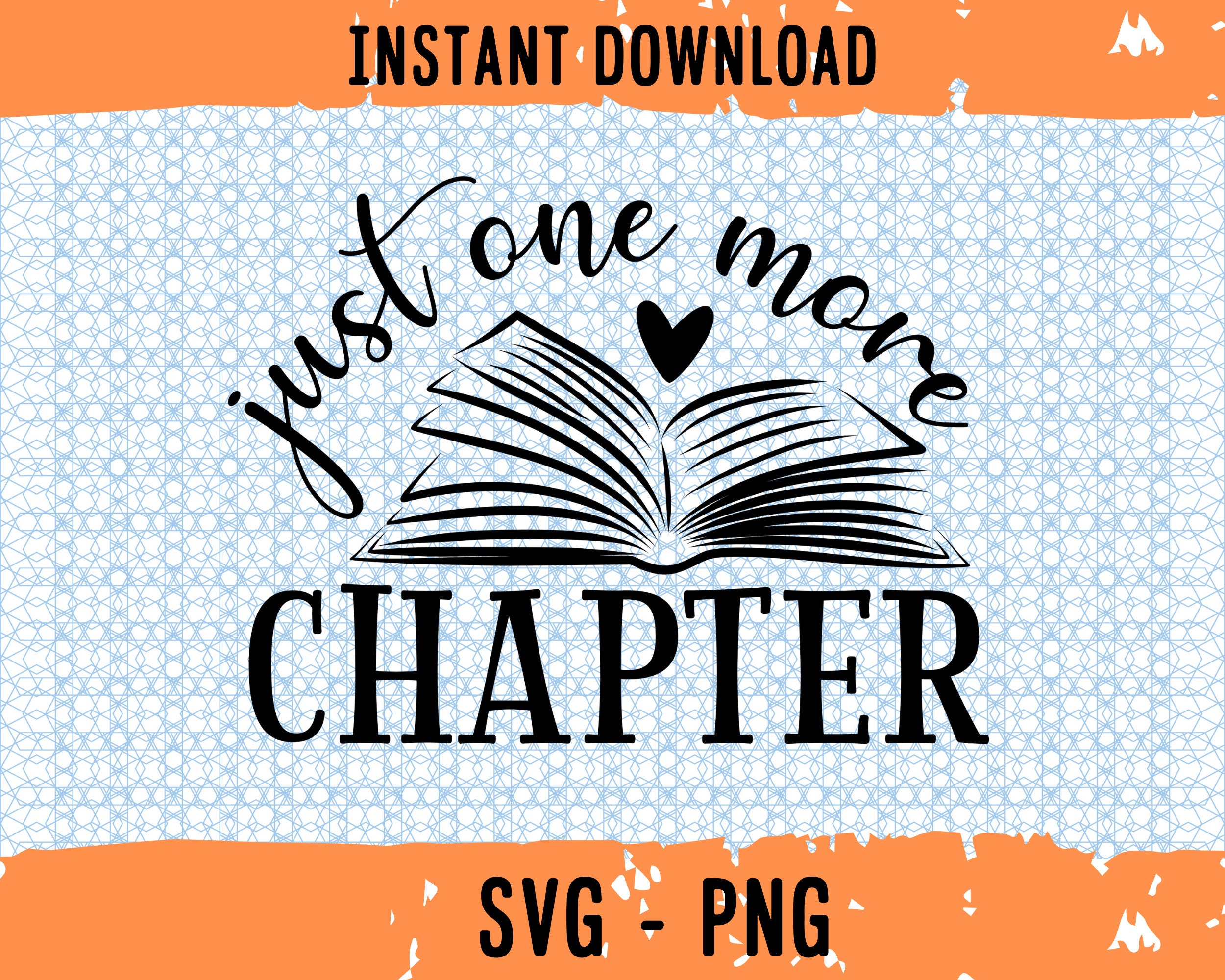 Just One More Chapter Svg Bookish Svg Bookish Png Bookish | Etsy