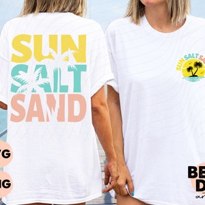 Sun Salt Sand Svg, Sun Salt Sand Png, Summer Svg, Beach Svg, Vacation Svg Cut File, Cricut Svg, Silhouette, Print, Instant download