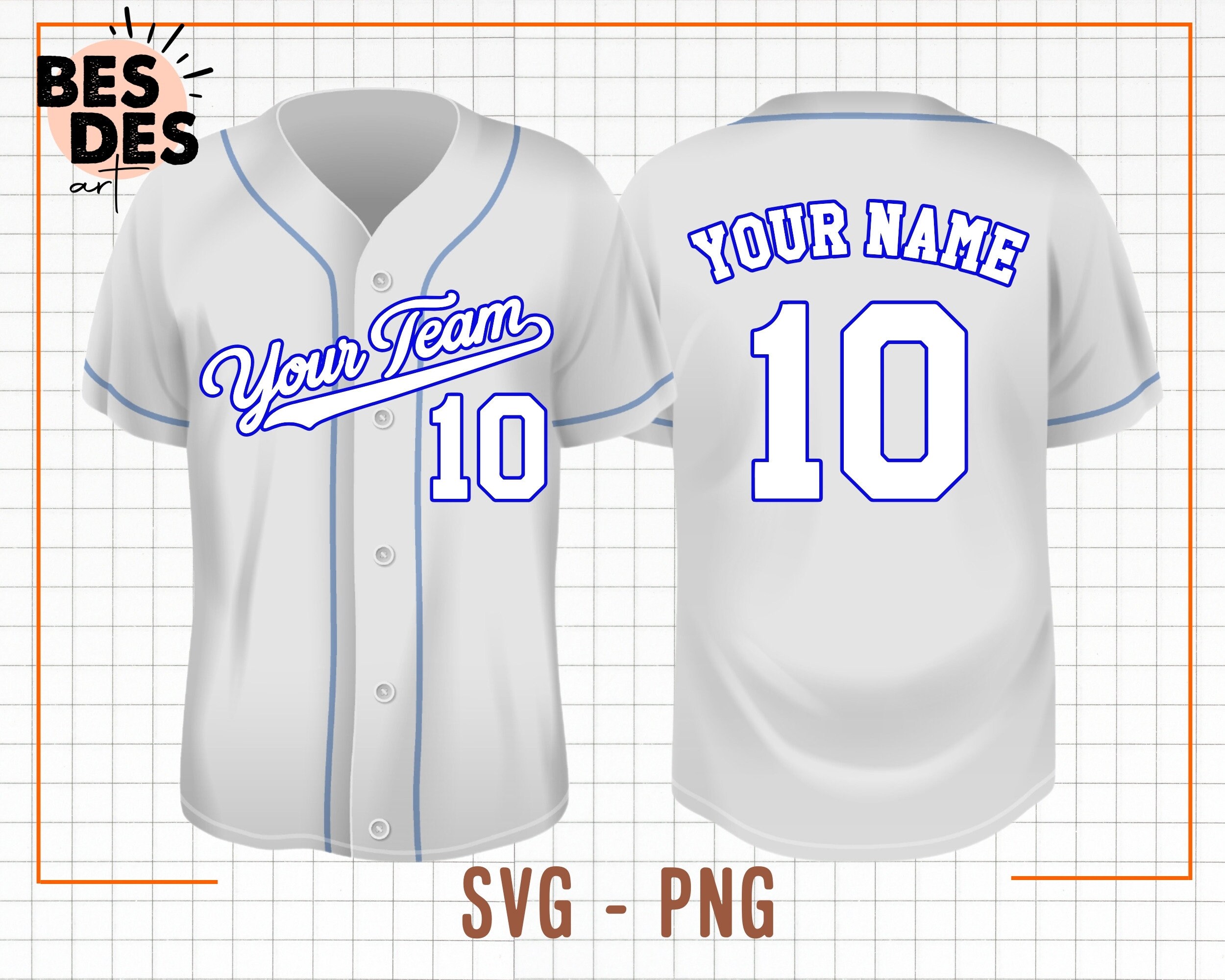 Custom Baseball Team Logo and Back Number & Name Svg, Png, Personalized Baseball Team Logo Svg, Custom Baseball Team Logo for Team Jersey