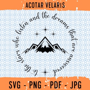 Acotar Velaris svg, Sarah J Maas Svg, Acotar Velaris png, Acotar Velaris ontwerp, Bookish svg, velaris png-bestand, Feyre svg, Rhysand svg,
