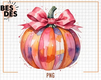 Watercolor Pumpkin Png, Retro Pumpkin Png, Fall Png, Trendy Fall Shirt Png, Autumn Season Png, Pumpkin Season Png, Sublimation, Pumpkin png