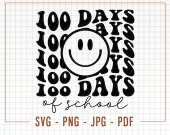100 Days of School Svg, Back to School Svg, Teacher School Svg, Happy 100 Days of School Svg, School 100th Day Svg, 100 Days of School Shirt