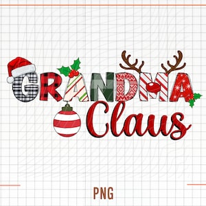 Vovó Claus Sublimação PNG Designs Downloads, Vovó PNG Design Digital Para Vovó, Natal Nana Mimi Sublimação Design