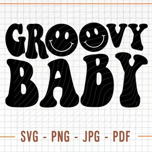 Groovy Baby Svg, Groovy Baby Png, Groovy Sublimation, Hippie Png, Groovy Svg, Groovy Smile Svg, Retro Boho Png, Retro Png, Groovy Vibes Svg
