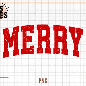Merry Christmas Png, Retro Christmas Png, Merry Varsity Sublimation Design Downloads, Christmas Shirt Design, Digital Download