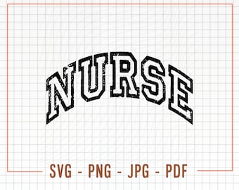 Distressed Nurse Svg, Nurse Svg, Nurse Png, Distressed Nurse Vector File, Nurse Cricut Svg, Nurse Cut File, Distressed Svg, Funny Nurse Svg