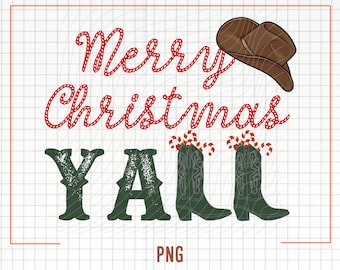 Cowboy Christmas Png, Merry Christmas Png, Western Sublimation Png, Western Christmas Png, Western Png, Christmas Png, Country Christmas Png
