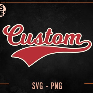 Benutzerdefinierter Softball-Teamname Svg, Png, personalisierter Softball-Teamname solide und Umrisse Svg, benutzerdefinierter Teamname Svg, Baseball-Softball-Team-Svg