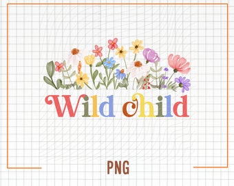 Png bambino selvaggio, Png camicia per bambini, Png per bambini, Png per camicia per bambina, Png di fiori di campo, Camicia di fiori di campo, PNG di sublimazione