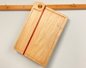 El Cortesano - Charcuterie Board/Cutting Board - Authentic hardwood maple and padauk wood