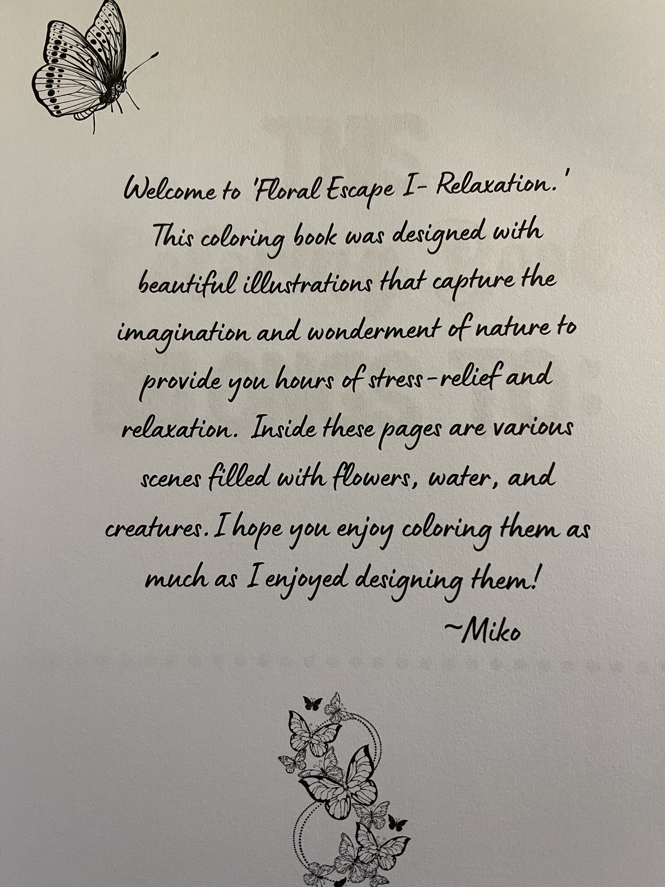 Floral Escape I Relaxation Coloring Book Floral Coloring - Etsy