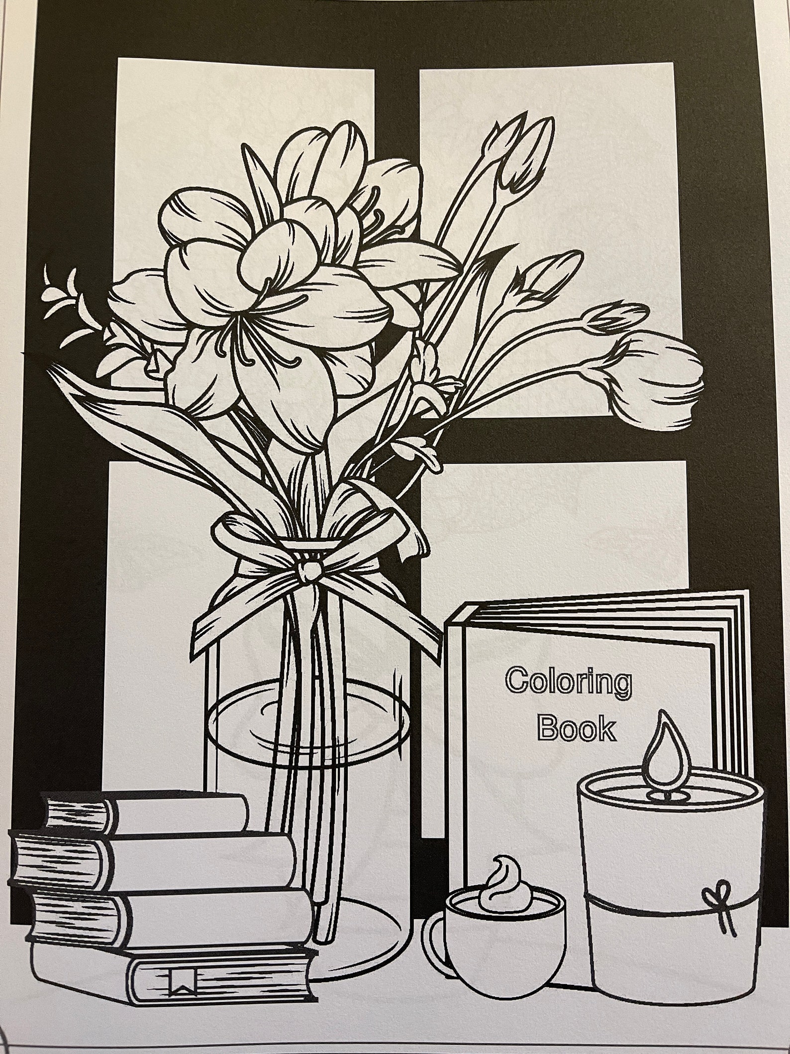 Floral Escape I Relaxation Coloring Book Floral Coloring - Etsy