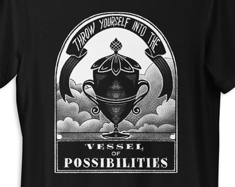Gefäß der Möglichkeiten T-Shirt, Retro Gothic Graphic Tee, Weirdcore Fashion