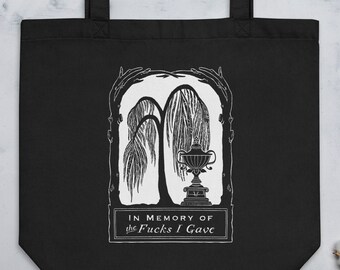 Gothic Memento Mori Bio-Baumwolle Tragetasche