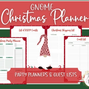 Gnome Christmas Planner Printable | Printable Christmas Planner ...