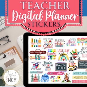 Leraar digitale planner stickers | Digitale planner-stickers voor lerarenplanners | Schoolplannerstickers