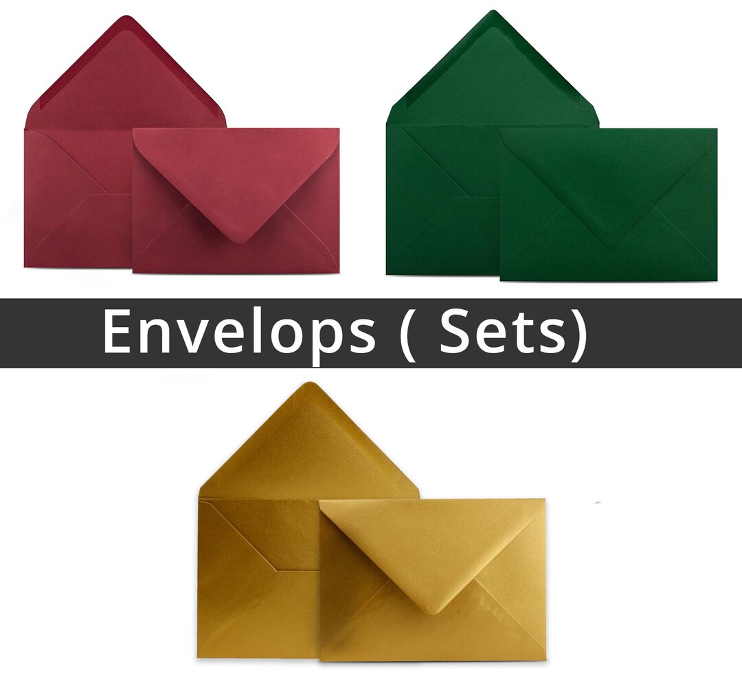 Envelopes for Postcards and Folding Cards in Different Colours Etsy