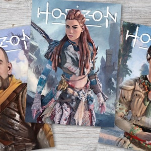 tilda-aloy-liz on tumblr Images High Quality Grahic Postkarten A6 Set 14 Cards Horizon Zero Dawn, Aloy, Forbidden West ...