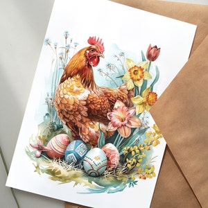 Oster-Grußkarten-Set, 8 Verschiedene Designs + Umschläge – Aus 100 % Recyceltem Papier, Handgefertigt In Den USA (12,7 X 17,8 Cm)