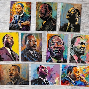 Ciel nocturne de Dieu Set de cartes impressionnistes (10 cartes) | Religion Islam Chrétiens | Cadeau | Carte postale ou carte pliable