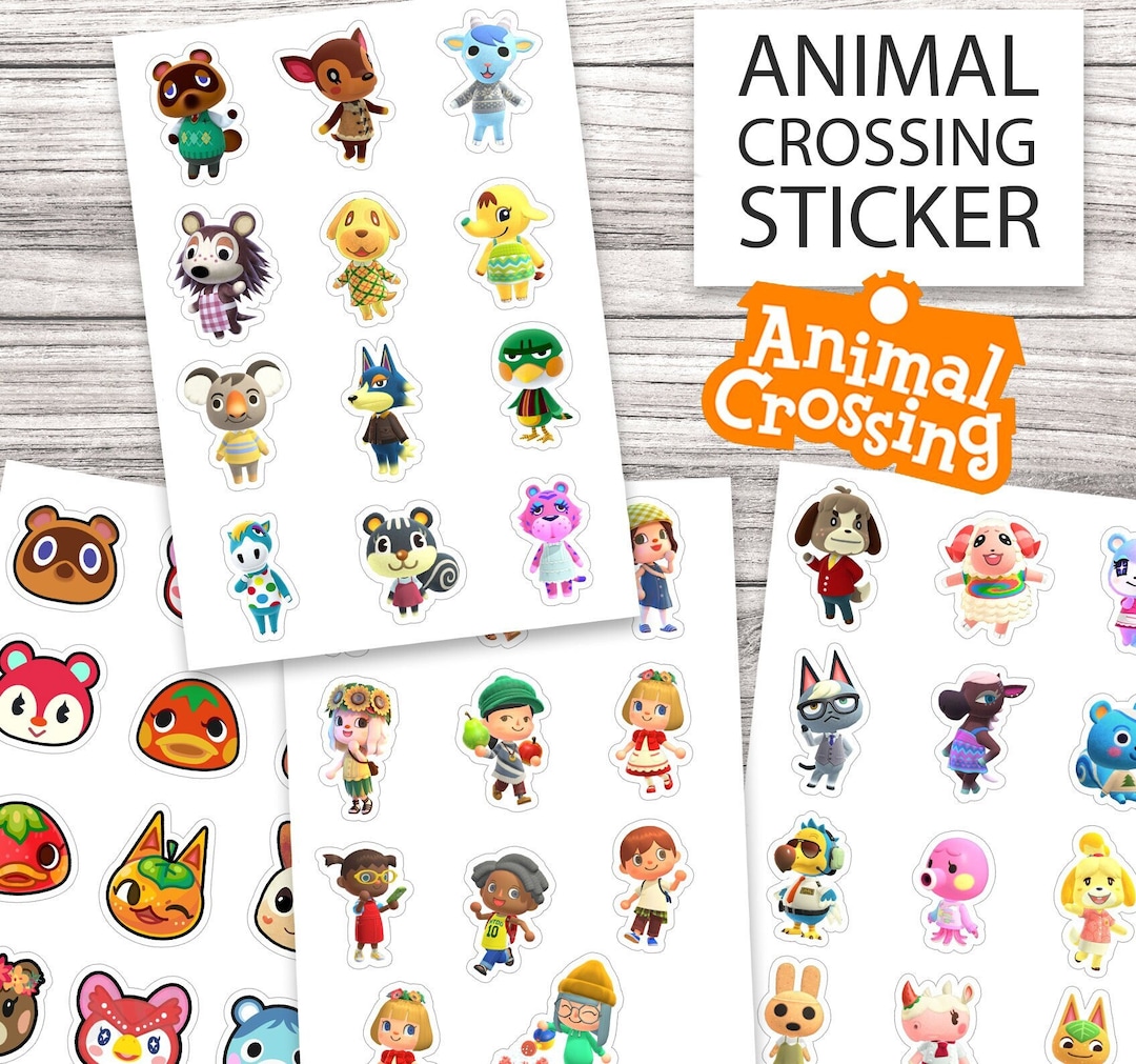 Sticker Set Animal Crossing Characters and Villagers 4 Etsy