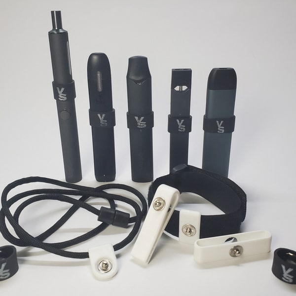 VapeSnap All-In-One Kit | Vape Accessory | Includes: Belt-clip, Lanyard, Wrist Strap, Pocket Clip and 2 Adaptors