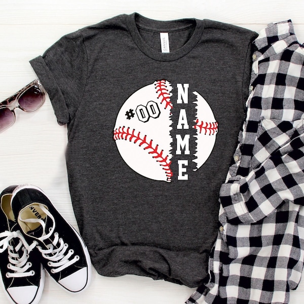 Personalized Baseball Shirt, Custom Baseball Shirt, Baseball Mom Shirt, Baseball Dad Tee, Gift For Baseball Lover, Baseball Team Name Shirt