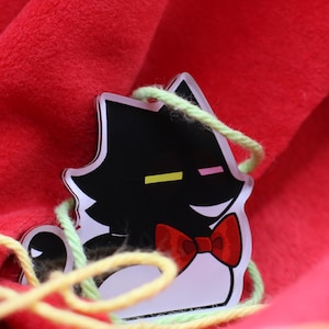 Soporte de cartón de 2 pulgadas // Deltarune Mike Trio Shadow Guy imagen 1