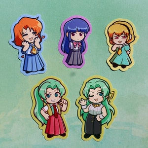 Higurashi glossy 2-2.5” Stickers  || rena rika satoko mion shion higurashi when they cry
