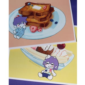 OMORI Hero and Kel prints- 8.5 x 11in  || omori hero kel headspace