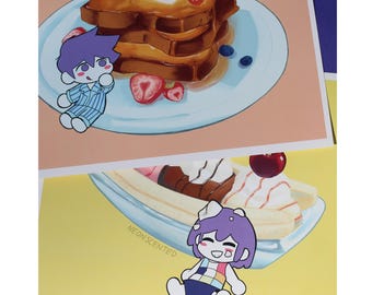 OMORI Hero and Kel prints- 8.5 x 11in  || omori hero kel headspace