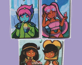 OMORI Boss air fresheners || spaceboy sweetheart perfectheart mutantheart unbread twins biscuit doughie