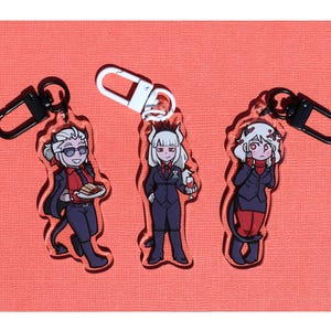 LAST CHANCE Helltaker 2.5" double-sided charms || justice modeus lucifer