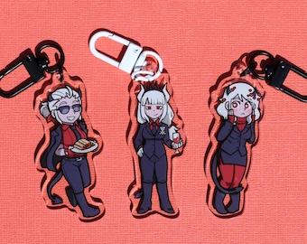 LAST CHANCE Helltaker 2.5" double-sided charms || justice modeus lucifer