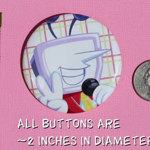 Omori 2" Buttons || Omori Aubrey Kel Mari Hero Sunny Basil image 5