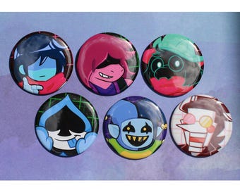 Deltarune 2" Buttons (CH. 1 + 2) || kris ralsei susie lancer spamton jevil darkworld