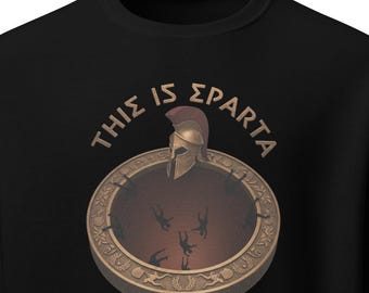 This Is Sparta Sweatshirt - Ancient Greek Warrior Clothing | Spartan Army Military Gift | Greek Mythology Hero Apparel