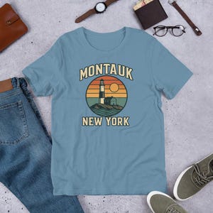 Montauk New York Shirt | Long Island Apparel | Hamptons & Beach Tee | Retro NY Style | Unisex
