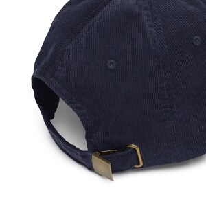 Butter Embroidered Corduroy Hat - Vintage Dad Hat - Retro Streetwear Cap - Adjustable Low Profile Baseball Cap