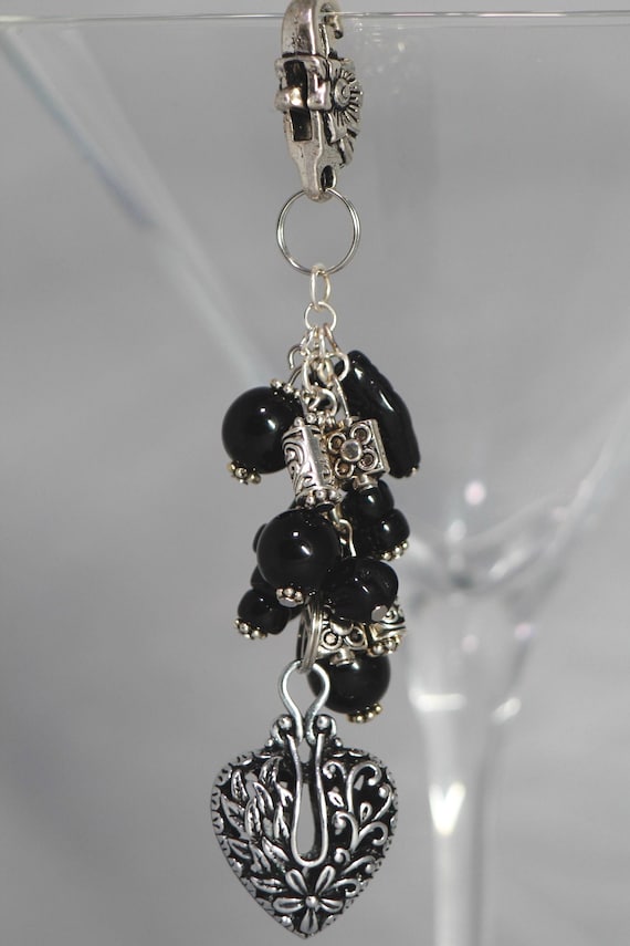 Black Purse Charm Purse Dangle Bag Charm Purse Bling Handbag Charm Handbag Jewelry Heart Bag Charm Backpack Charm Charms Etsy UK